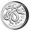 2013 $1 Silver Proof High Relief Snake