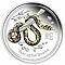 2013 $1 Silver Proof Coloured Snake