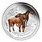 2014 $1 Year of the Horse 1oz coloured Silver