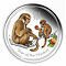 2016 $1 Year of the Monkey 1 oz Coloured Silver